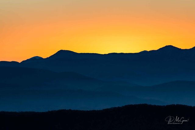 Satin Sunrise at Clingman's Dome, #1, horizontal