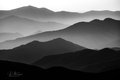 Sunset in Black and White at Clingman's Dome, #1, horizontal