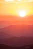 Ridgelines at Sunset in the Great Smokys, #2, vertical