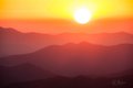 Ridgelines at Sunset in the Great Smokys, #3, horizontal