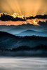 Morning Mist in the Great Smokys, #4, color, vertical