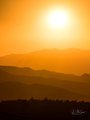 God's Rays and Glow in Gold on the Blue Ridge Parkway #5, vertical, color