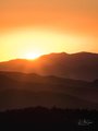 God's Rays and Glow in Gold on the Blue Ridge Parkway #9, vertical, color