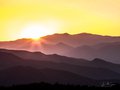 God's Rays and Glow in Gold on the Blue Ridge Parkway #10, horizontal, color