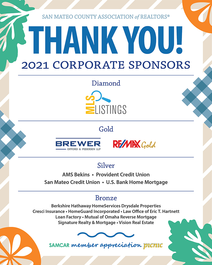 2021 Corporate Sponsors