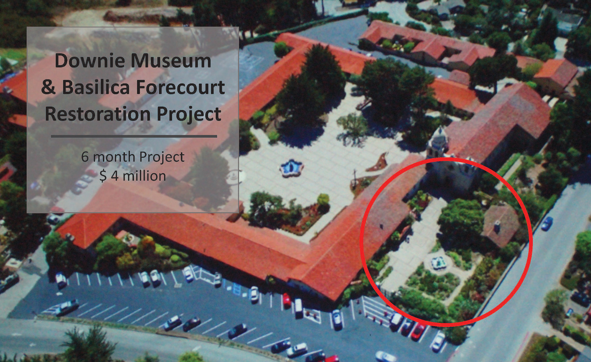 Basilica Forecourt | Restoration Past Project (Carmel Mission Foundation)