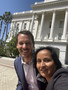 SILVAR President Brett Caviness explore the Capitol with Sunita Merchia.