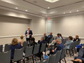 C.A.R. John Sebree spoke to SILVAR Region 9 directors at their caucus session on Thursday.