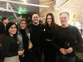 Dominic Conetto (Mmiddle), FrankOliver (far left) and other members and guests