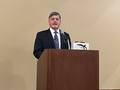 2002 California Association of REALTORS&reg; President Robert Bailey administered the oath of office to 2023 SILVAR President Jim Hamilton