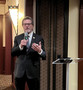 Don Faught welcomes everyone to the dinner and recognizes special guests.