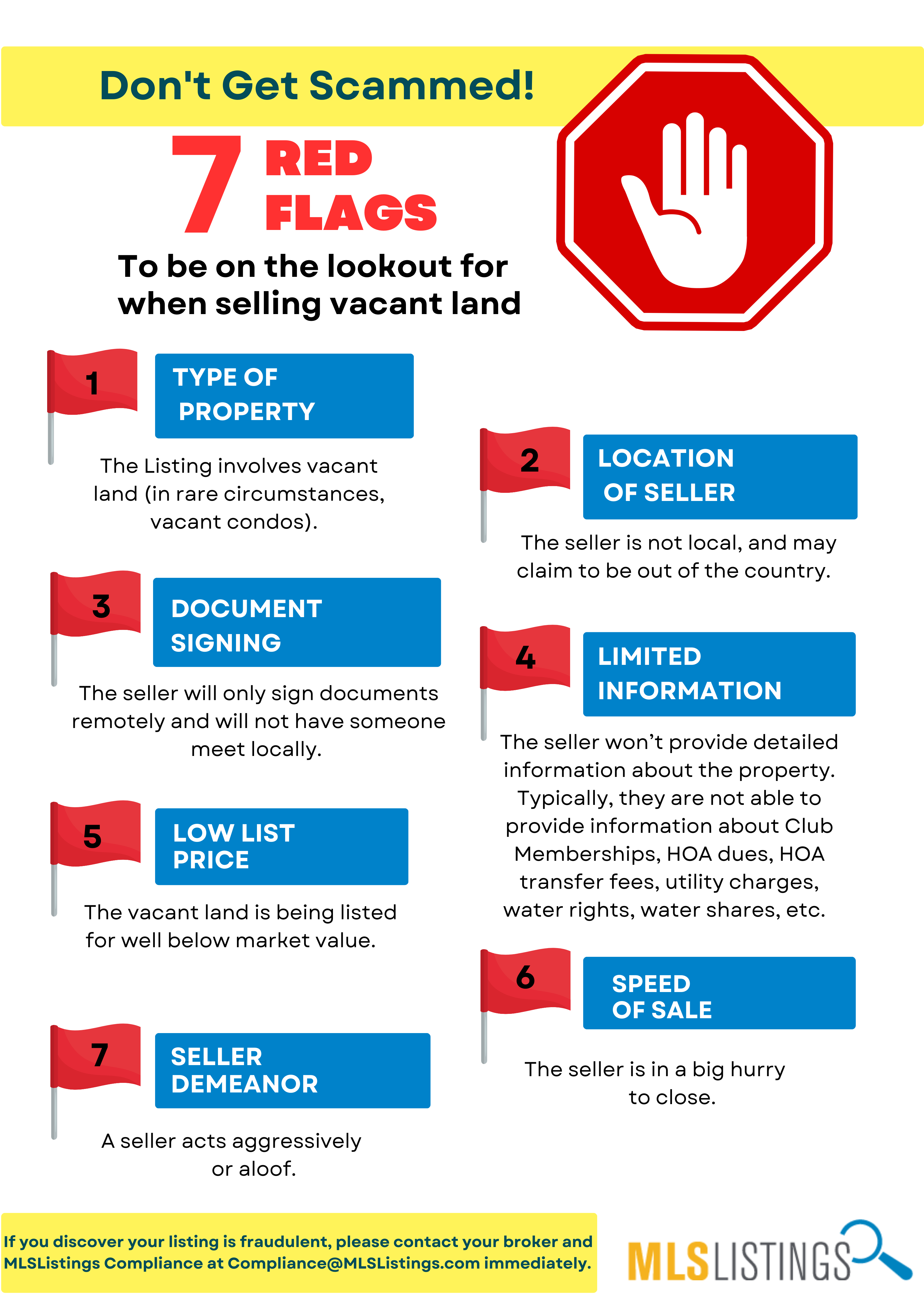 7 Red Flags to Lookout for When Selling Vacant Land (San Mateo County  Association of REALTORS®)