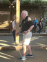 Darrell Monda with TourFactory Bay Area, tries his hand at Bocce.