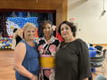Joanne Fraser with GBC members Chika Mori and Mitra Lahidji