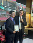 Jim Hamilton personally congratulates 2023-2024 CAREA President Mark Zhang