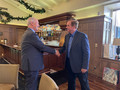President Jim Hamilton thanks CEO Paul Cardus for putting up with him all year.