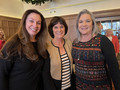 President-elect Eileen Giorgi, Grievance Committee Chair Jane Volpe and Cupertino-Sunnyvale District Chair Tracey McNeely