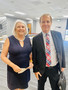 SILVAR Board Director Suzanne Yost with special guest speaker C.A.R. VP & Assistant General Counsel Gov Hutchinson.