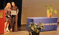 SILVAR President-elect Tammie Peters presented the Charitable Foundation scholarship award to Audrey Fan, scholarship recipient from Los Altos High School at the school's senior awards ceremony on May 23.