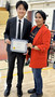 SILVAR Board Director and chair of the Cupertino-Sunnyvale District Sunita Merchia, presented the Silicon Valley REALTORS&reg; Charitable Foundation scholarship award to Wei Chi (William) Yao, at Cupertino High School's Senior Awards Night.