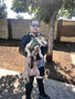 David Doan with his furry friend.