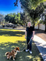 Chris Shaheen with his faithful companion