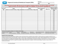 MST TRIPs Reimbursement Form (Spanish)