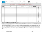 MST TRIPs Reimbursement Form (English)