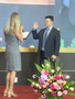 SILVAR 2025 President-elect Stacey Woods administers the oath of office to 2024-2025 CAREA President Mark Zhang.