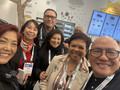 Atsuko Yube with 2024 NAR Global Ambassador to the Philippines, Malaysia & Singapore Vicky Silvano with CREBA officials, including Andy Manalac and Ave Acuna..