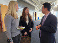 President Eileen Giorgi and 2025 President-elect Stacey Woods with Dr. Yun.