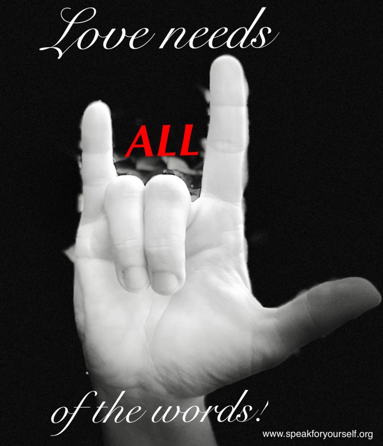 A hand on black background signing