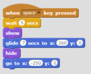 Block coding screen shot.